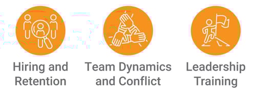 hiring and retention team dynamic and conflict and leadership training