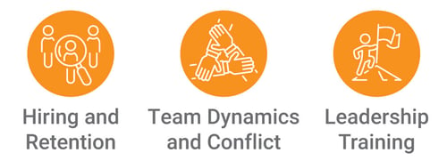 hiring and retention team dynamic and conflict and leadership training
