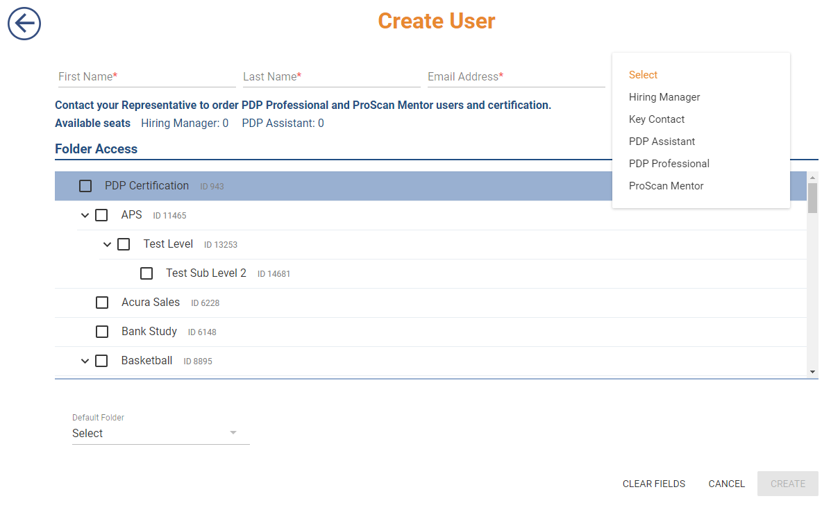 New User Roles