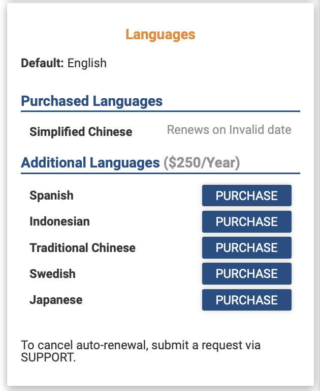 Swedish Language License