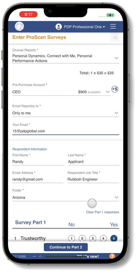 Enter ProScan Surveys