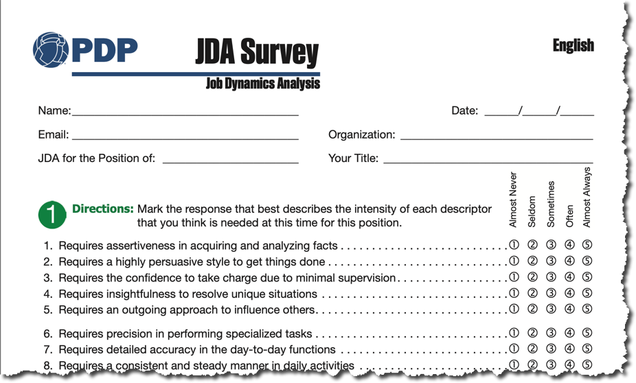 Job Dynamics Analysis (JDA) Survey Update