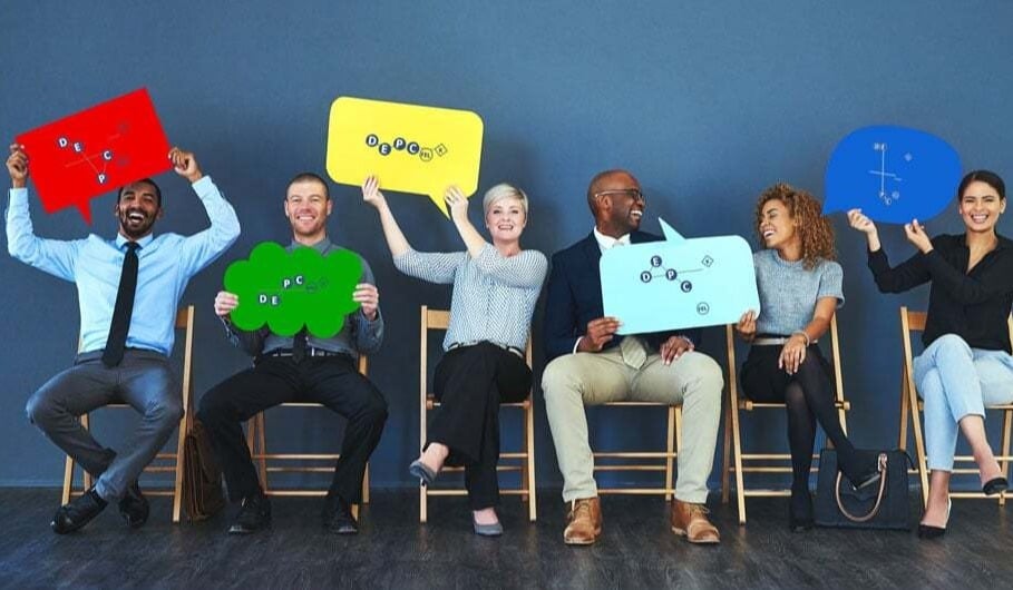 Group of people holding their PDP ProScan