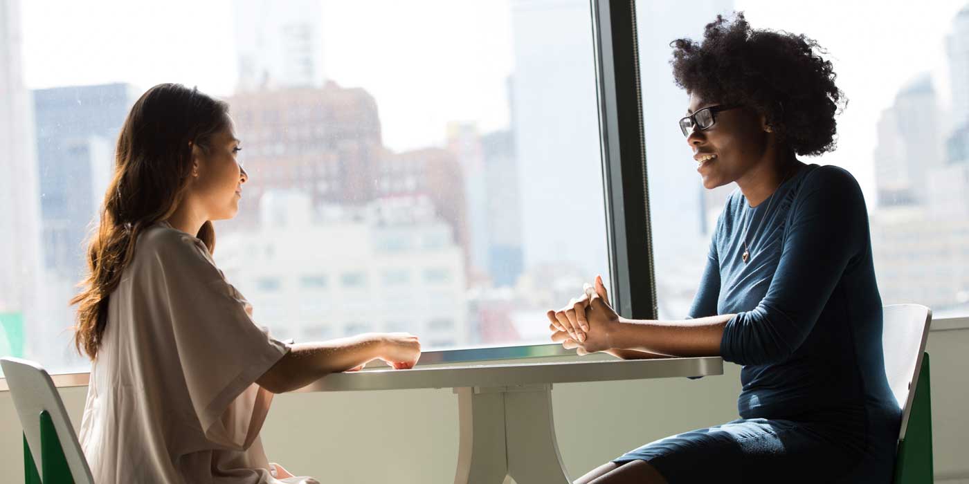 two women communicating better